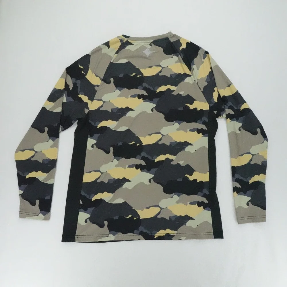 MAJA Rash Guard Mens Medium Camo Long Sleeve Athletic Performance Shirt